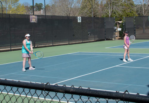 ALTA Girls' Youth Tennis Team Playing Tennis